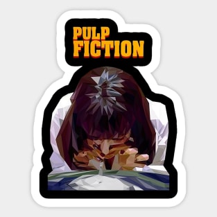 pulp ficiton Sticker